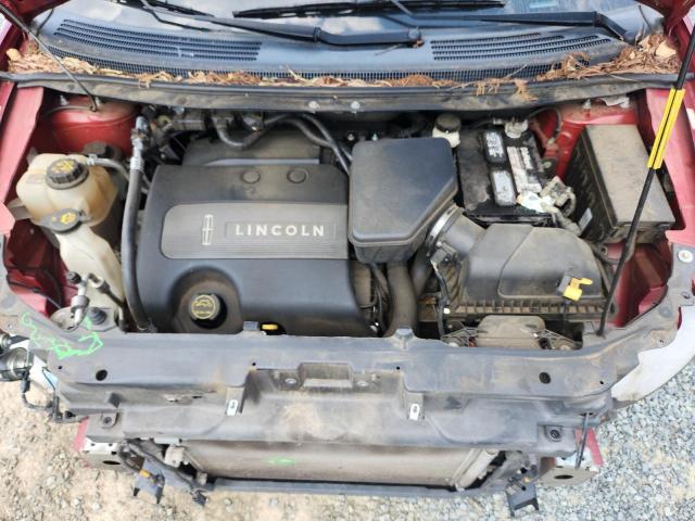 2LMDJ6JK5EBL12323 - 2014 LINCOLN MKX RED photo 12