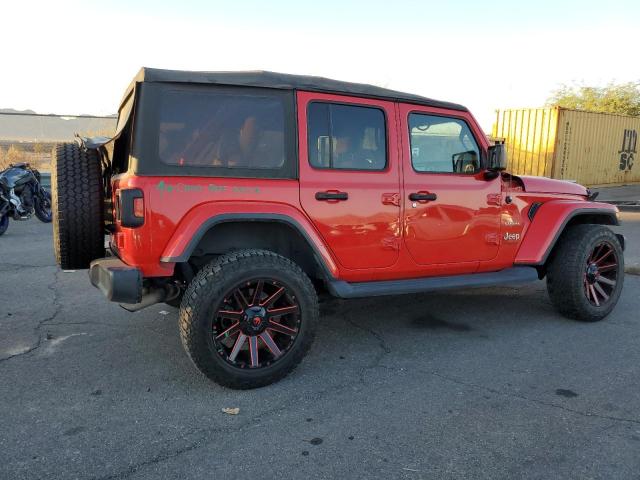 1C4HJXEN3JW326970 - 2018 JEEP WRANGLER U SAHARA RED photo 3