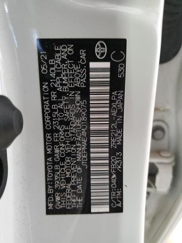 JTDEPMAE4MJ189075 - 2021 TOYOTA COROLLA LE Ağ foto 12