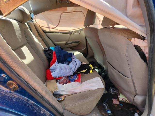 2HGFB2F5XCH575470 - 2012 HONDA CIVIC LX BLUE photo 10