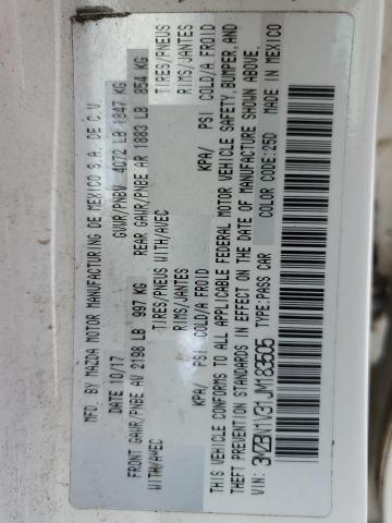 3MZBN1V31JM183505 - 2018 MAZDA 3 TOURING 白色 照片 13