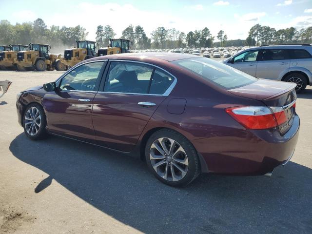 1HGCR2F56DA145613 - 2013 HONDA ACCORD SPORT MAROON photo 2