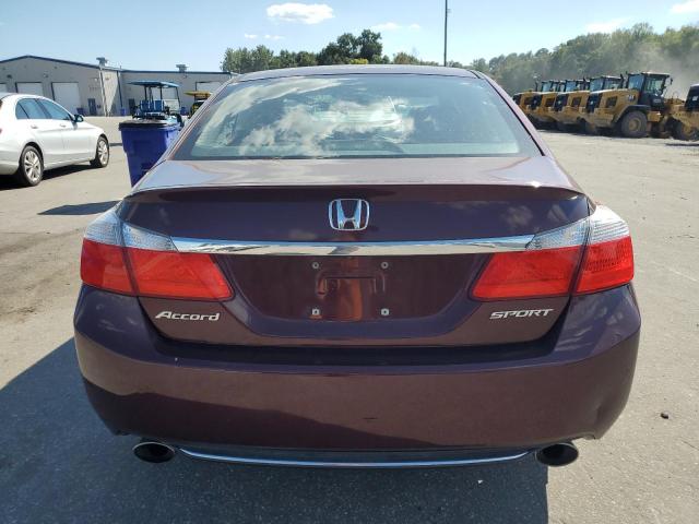 1HGCR2F56DA145613 - 2013 HONDA ACCORD SPORT MAROON photo 6