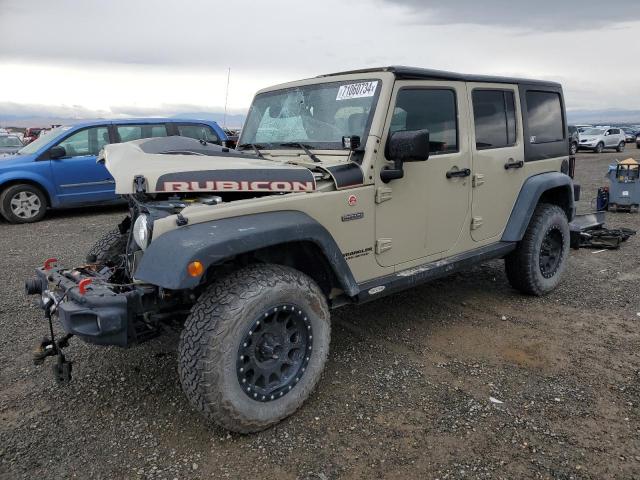 1C4HJWFG9HL641150 - 2017 JEEP WRANGLER RUBICON TAN photo 1