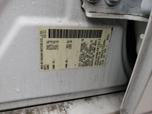 1N4AL2AP9BN487813 - 2011 NISSAN ALTIMA BASE WHITE photo 13