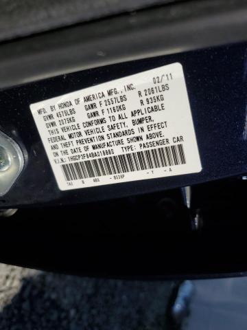 1HGCP3F84BA018880 - 2011 HONDA ACCORD EXL 蓝色 照片 13