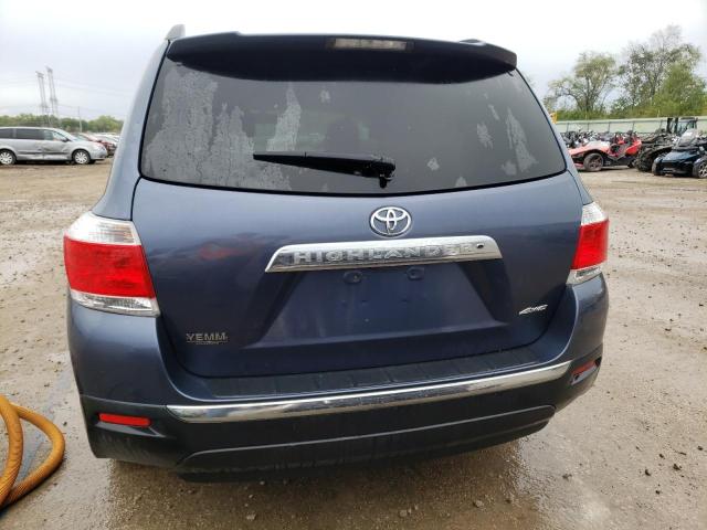 5TDDK3EH8CS121243 - 2012 TOYOTA HIGHLANDER LIMITED BLUE photo 6