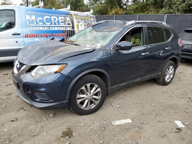 5N1AT2MV5FC922330 - 2015 NISSAN ROGUE S BLUE photo 1