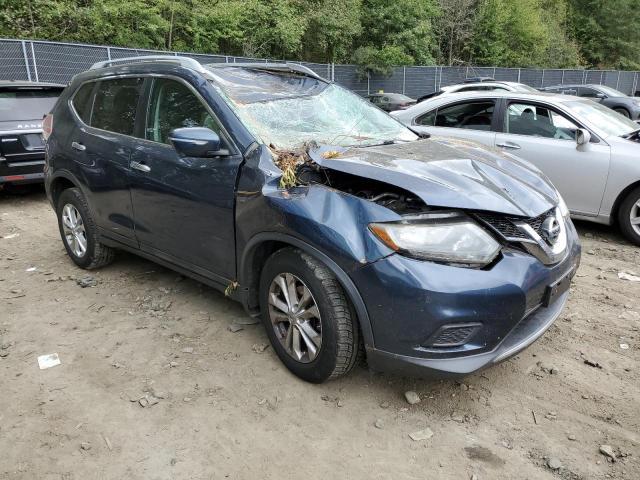 5N1AT2MV5FC922330 - 2015 NISSAN ROGUE S BLUE photo 4