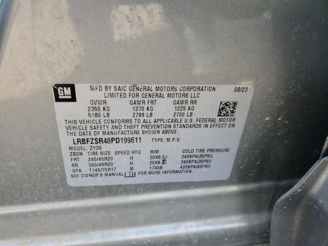 LRBFZSR48PD199611 - 2023 BUICK ENVISION AVENIR Gris foto 13