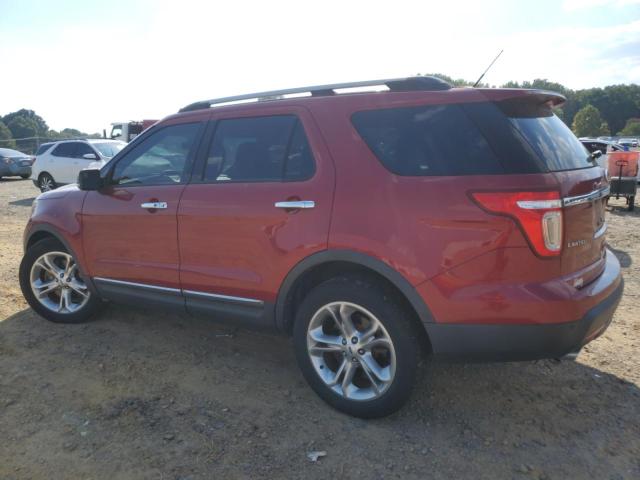 1FM5K8F86FGA04884 - 2015 FORD EXPLORER LIMITED RED photo 2