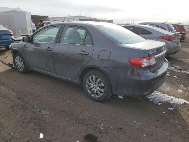5YFBU4EE2DP135436 - 2013 TOYOTA COROLLA BASE GRAY photo 2
