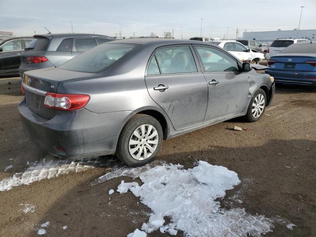 5YFBU4EE2DP135436 - 2013 TOYOTA COROLLA BASE GRAY photo 3