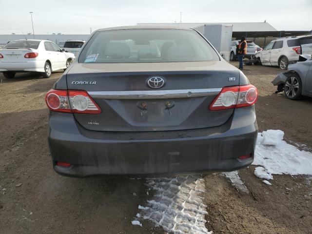 5YFBU4EE2DP135436 - 2013 TOYOTA COROLLA BASE GRAY photo 6