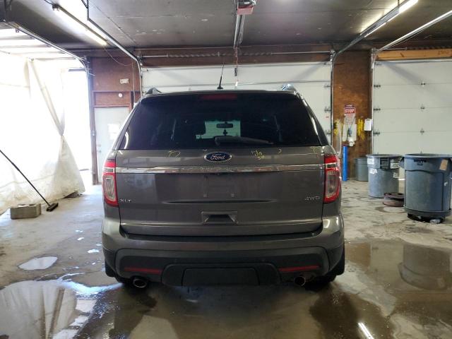 1FM5K8D84EGC45781 - 2014 FORD EXPLORER XLT GRAY photo 6
