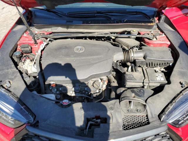 19UUB3F66JA003491 - 2018 ACURA TLX TECH+A Կարմիր լուսանկար 11