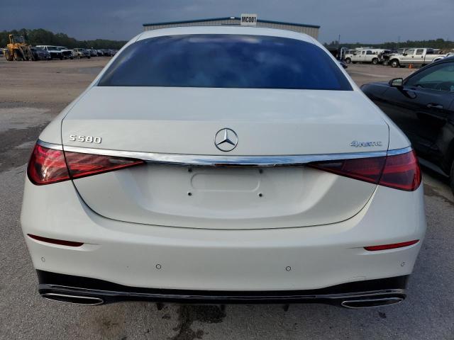 W1K6G7GB2PA187998 - 2023 MERCEDES-BENZ S 580 4MATIC WHITE photo 6