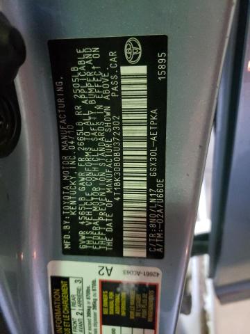 4T1BK3DB0BU372302 - 2011 TOYOTA AVALON BASE 蓝色 照片 13