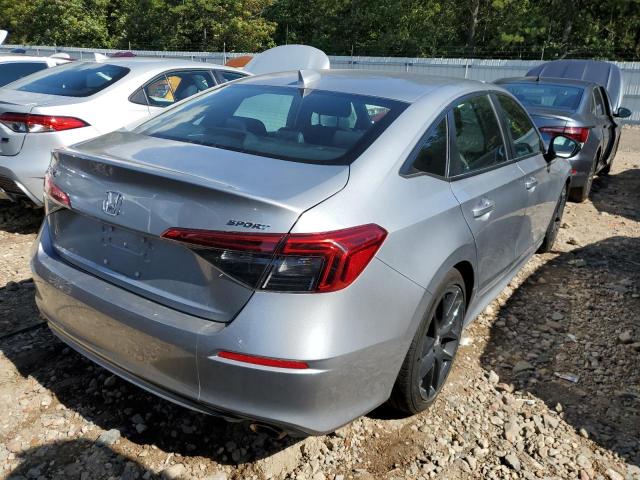 2HGFE2F5XNH585975 - 2022 HONDA CIVIC SPORT ვერცხლისფერი ფოტო 3