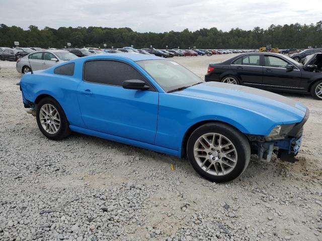 1ZVBP8AM3D5277171 - 2013 FORD MUSTANG BLUE photo 4