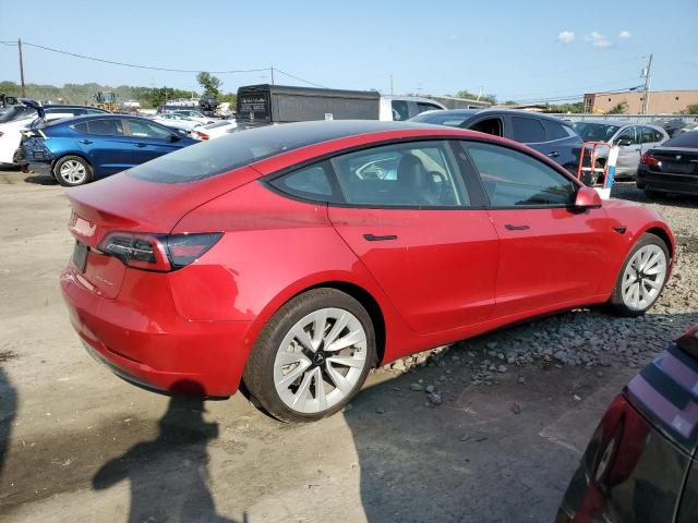 5YJ3E1EB5NF266928 - 2022 TESLA MODEL 3 RED photo 3