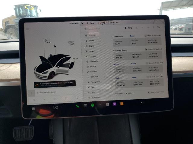 5YJ3E1EA4MF991619 - 2021 TESLA MODEL 3 WHITE photo 9