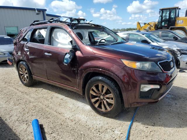 5XYKW4A26DG335407 - 2013 KIA SORENTO SX BROWN photo 4