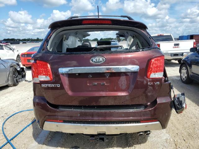 5XYKW4A26DG335407 - 2013 KIA SORENTO SX BROWN photo 6