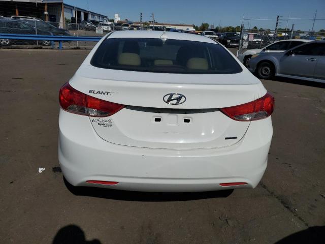 5NPDH4AE5BH044626 - 2011 HYUNDAI ELANTRA GLS WHITE photo 6