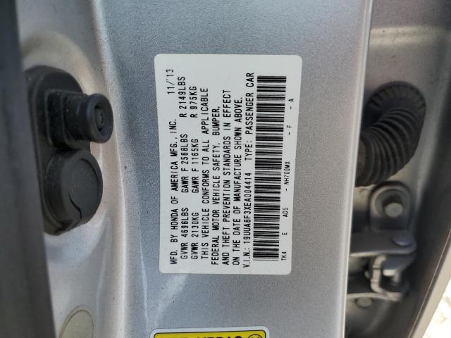 19UUA8F3XEA004414 - 2014 ACURA TL SE Gümüş foto 13