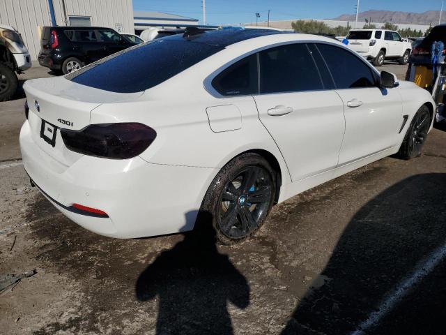 WBA4J1C56KBM15629 - 2019 BMW 430I GRAN COUPE WHITE photo 3