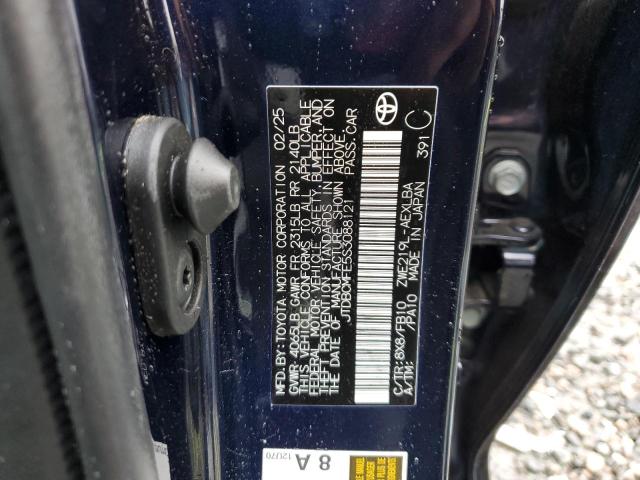 JTDBCMFE5S3088121 - 2025 TOYOTA COROLLA LE BLUE photo 12