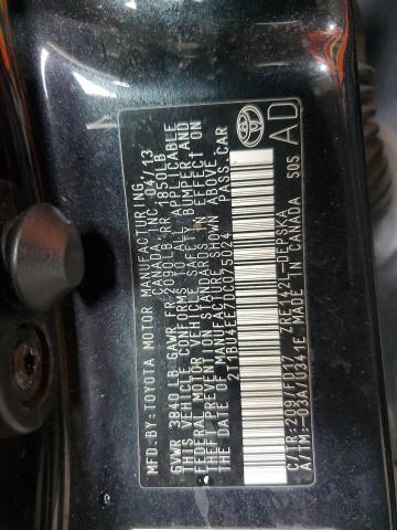 2T1BU4EE7DC075024 - 2013 TOYOTA COROLLA BASE Қара фото 13