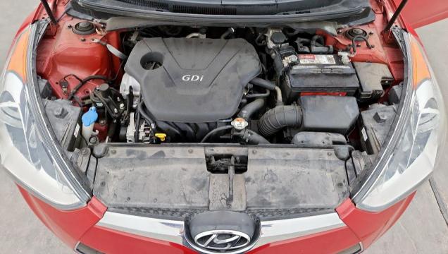 KMHTC6AD8EU211614 - 2014 HYUNDAI VELOSTER RED photo 11