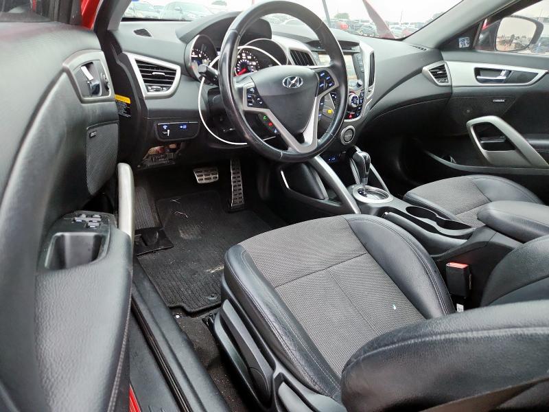KMHTC6AD8EU211614 - 2014 HYUNDAI VELOSTER RED photo 8