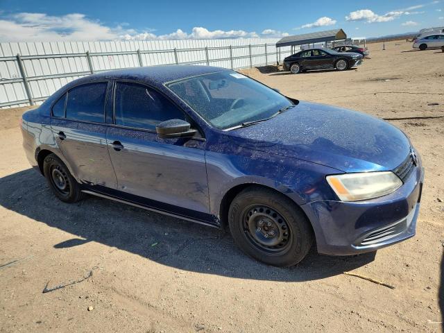 3VW2K7AJ7DM436458 - 2013 VOLKSWAGEN JETTA BASE BLUE photo 4