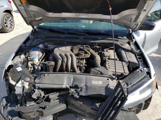 3VW2K7AJXCM387142 - 2012 VOLKSWAGEN JETTA BASE SILVER photo 11