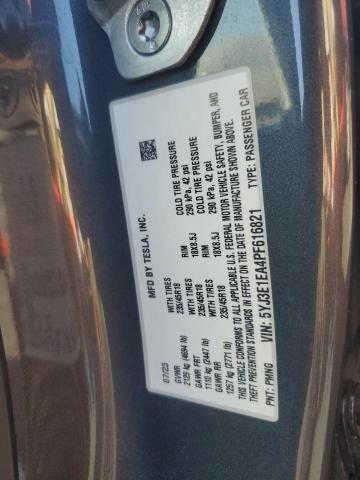 5YJ3E1EA4PF616821 - 2023 TESLA MODEL 3 Graphit Foto 12