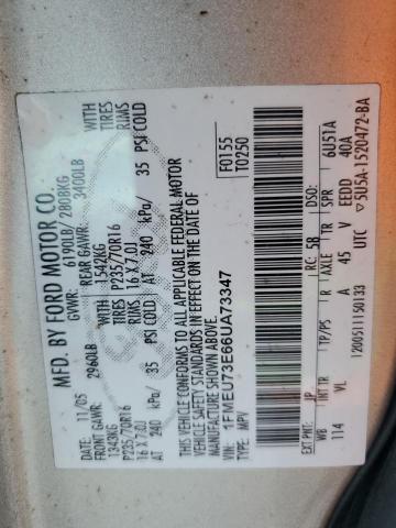 1FMEU73E66UA73347 - 2006 FORD EXPLORER XLT Gümüş foto 13