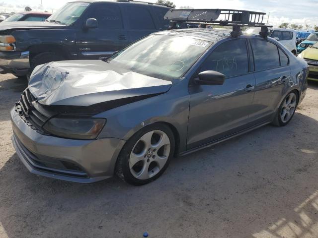 3VWD17AJXFM400729 - 2015 VOLKSWAGEN JETTA SE GRAY photo 1