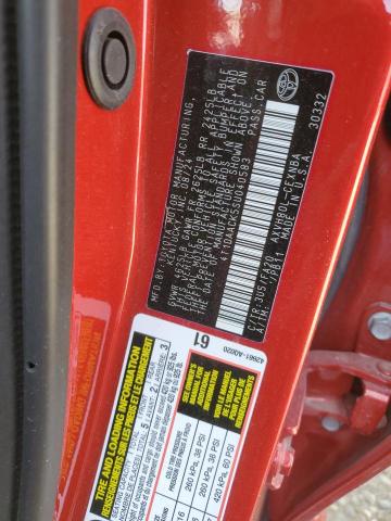 4T1DAACK5SU040583 - 2025 TOYOTA CAMRY XSE RED photo 12