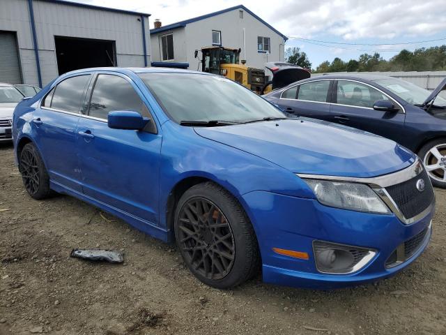 3FAHP0DC0BR142859 - 2011 FORD FUSION SPORT BLUE photo 4