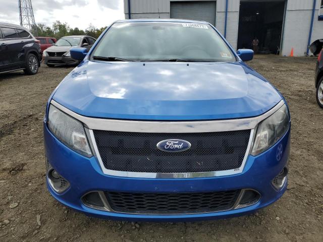 3FAHP0DC0BR142859 - 2011 FORD FUSION SPORT BLUE photo 5