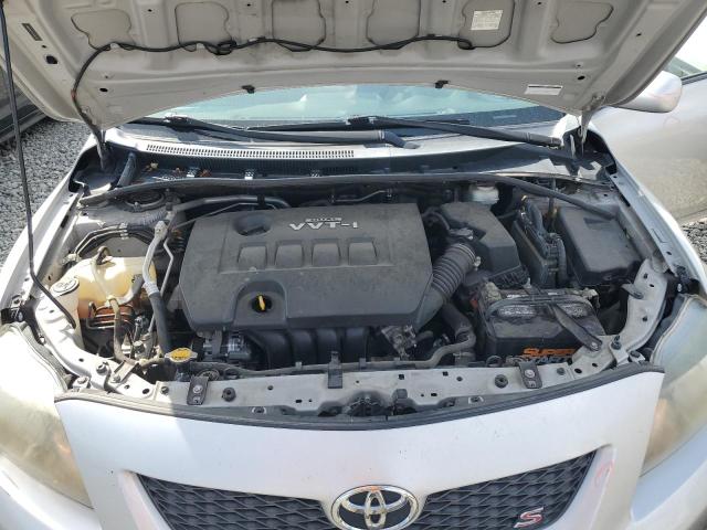 1NXBU4EE7AZ261737 - 2010 TOYOTA COROLLA BASE Արծաթագույն լուսանկար 11