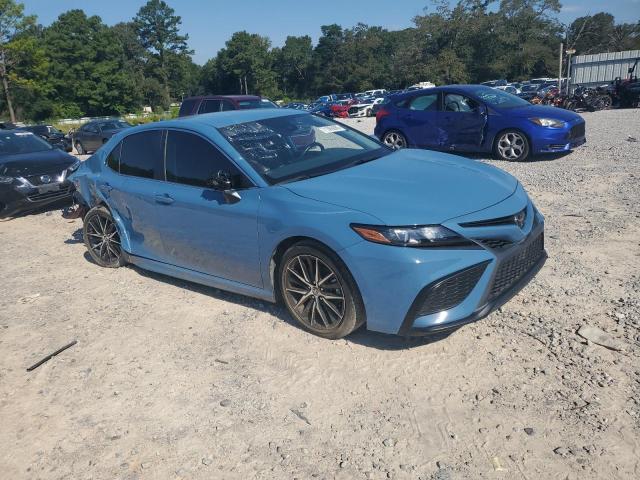 4T1T11AK6RU192011 - 2024 TOYOTA CAMRY SE NIGHT SHADE BLUE photo 4
