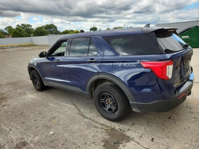 1FM5K8AW9NNA00232 - 2022 FORD INTERCEPTOR POLICE INTERCEPTOR Niebieski zdjęcie 2
