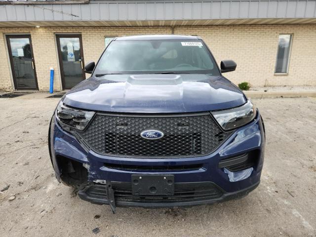 1FM5K8AW9NNA00232 - 2022 FORD INTERCEPTOR POLICE INTERCEPTOR Niebieski zdjęcie 5