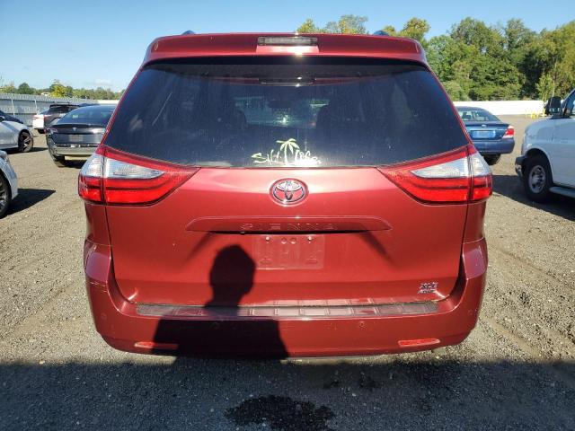 5TDDZ3DC1HS163021 - 2017 TOYOTA SIENNA XLE ბურგუნდია ფოტო 6