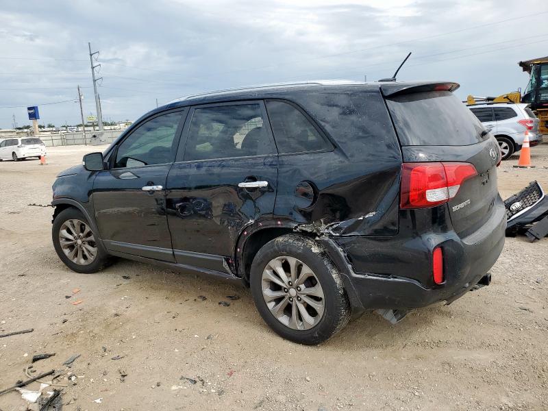 5XYKU4A70FG568638 - 2015 KIA SORENTO EX BLACK photo 2