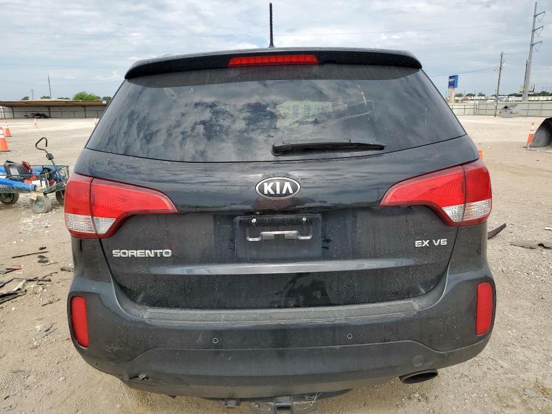 5XYKU4A70FG568638 - 2015 KIA SORENTO EX BLACK photo 6